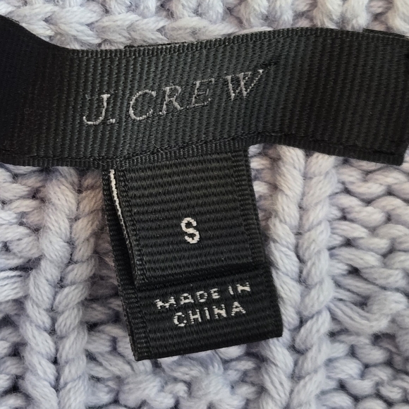 J. Crew Light Plue Cable Knit Sweater Size S - Picture 3 of 3